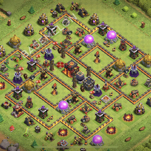 Town Hall Level 10 Trophy/Defense Base Design 2025, Anti Everything, Layout #2239
