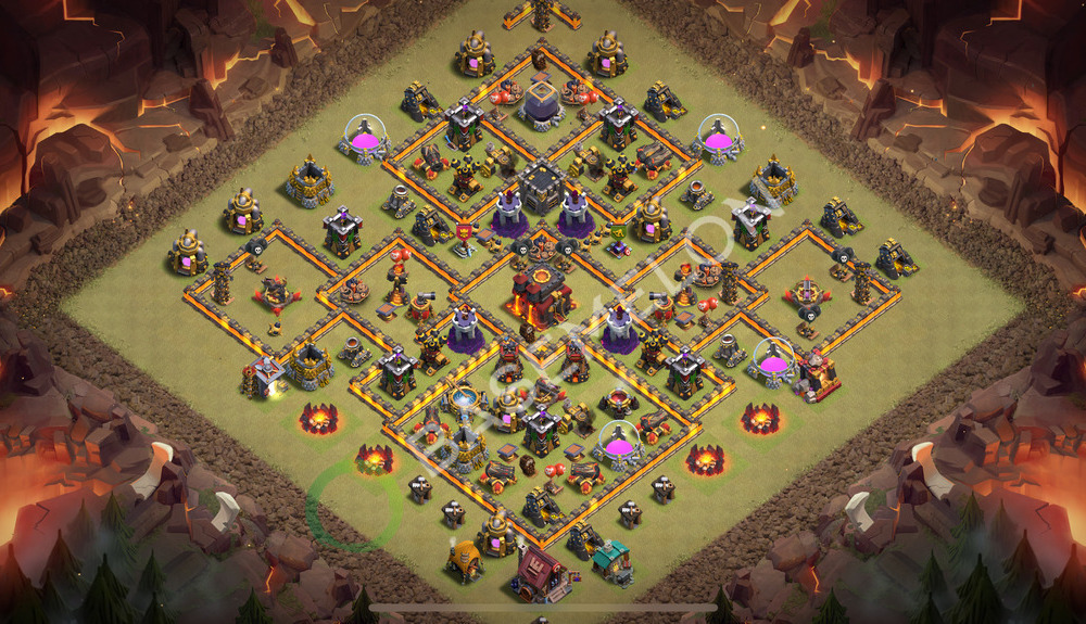 Aldea del Ayuntamiento Nivel 10 para Guerra, Anti 2 Estrellas, Liga Leyenda Diseño 2026, #2270