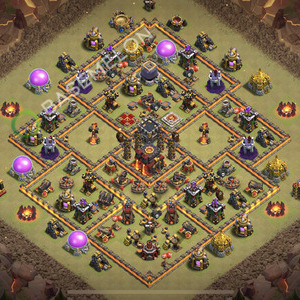 Town Hall Level 10 War Base Design 2025, Anti 3 Stars, Legend League, Layout #2276