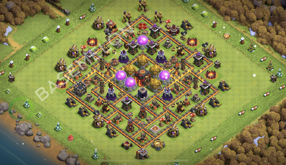 Town Hall Level 10 Farm Base Design 2025, Anti Everything, Layout #2280
