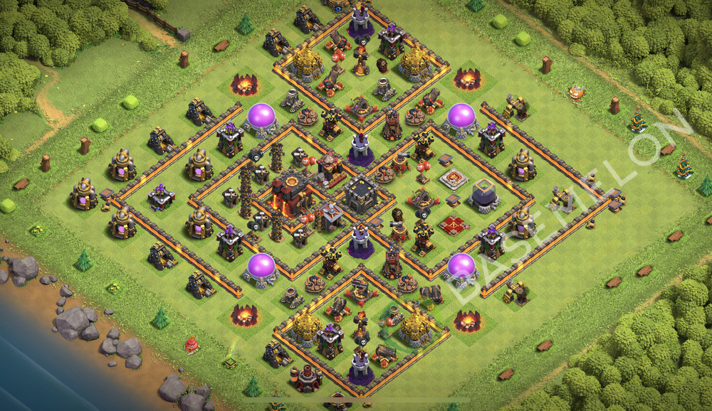 Town Hall Level 10 Trophy/Defense Base Design 2025, Anti Everything, Legend League, Layout #2399