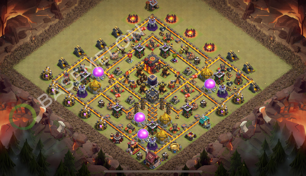 Town Hall Level 10 War Base Design 2025, Anti 2 Stars, Legend League, Layout #2412