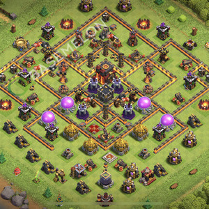 Town Hall Level 10 Trophy/Defense Base Design 2025, Anti 2 Stars, Legend League, Layout #2424