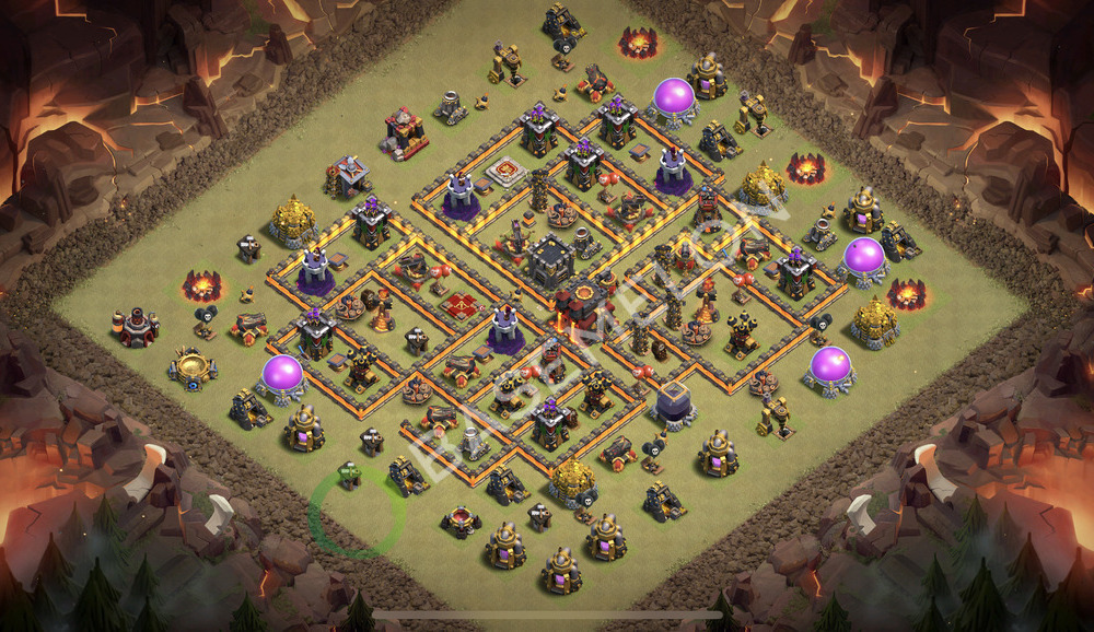 Town Hall Level 10 War Base Design 2026, Max Levels, Anti Everything, Layout #2469