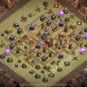 Town Hall Level 10 War Base Design 2026, Max Levels, Anti Everything, Layout #2469