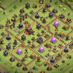 Town Hall Level 10 Trophy/Defense Base Design 2026, Anti P.E.K.K.A, Anti 3 Stars, Layout #2472