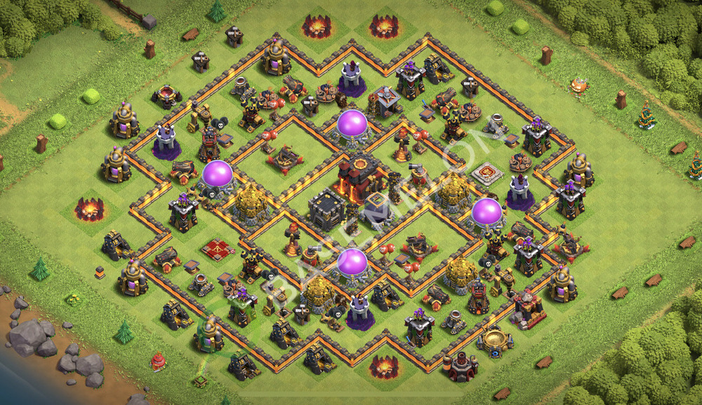 Hôtel de Ville Level 10 Farming Base  2026, Niveaux max, Anti Aérien, Village #2511