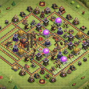 Town Hall Level 10 Farm Base Design 2026, Max Levels, Hybrid, Layout #2536