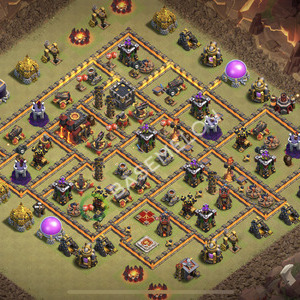 Town Hall Level 10 War Base Design 2026, Anti 3 Stars, Layout #2575