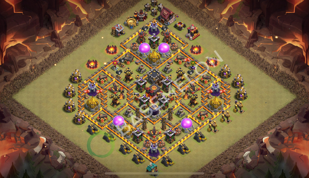 Town Hall Level 10 War Base Design 2026, Max Levels, Anti Everything, Layout #2657