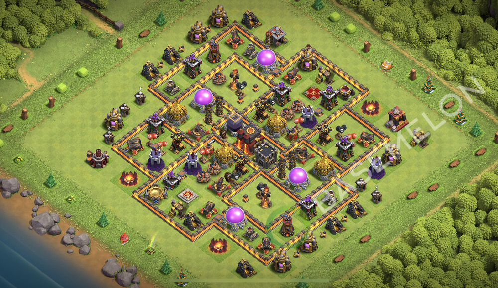 Hôtel de Ville Level 10 Farming Base  2026, Hybride, Village #2670
