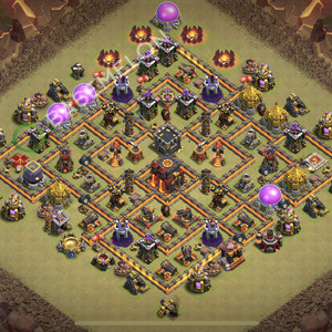 Town Hall Level 10 War Base Design 2026, Anti 3 Stars, Anti Air, Layout #2805