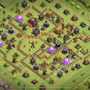 Town Hall Level 10 Trophy/Defense Base Design 2026, Anti 3 Stars, Anti Everything, Layout #2860