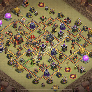 Town Hall Level 10 War Base Design 2026, Anti Everything, Layout #2876