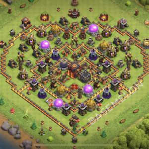Town Hall Level 10 Trophy/Defense Base Design 2026, Anti Everything, Layout #2985