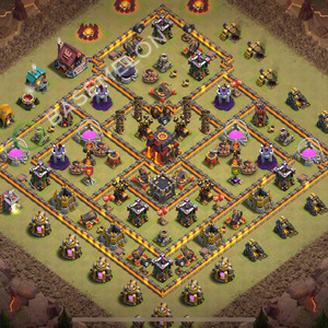 Town Hall Level 10 War Base Design 2026, Anti 2 Stars, Anti Everything, Layout #2996