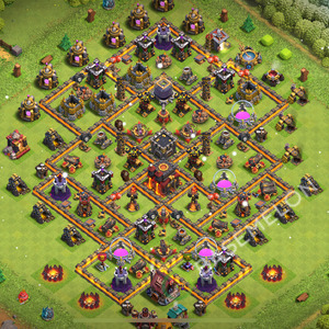 Town Hall Level 10 Trophy/Defense Base Design 2026, Anti 2 Stars, Anti Everything, Layout #3015