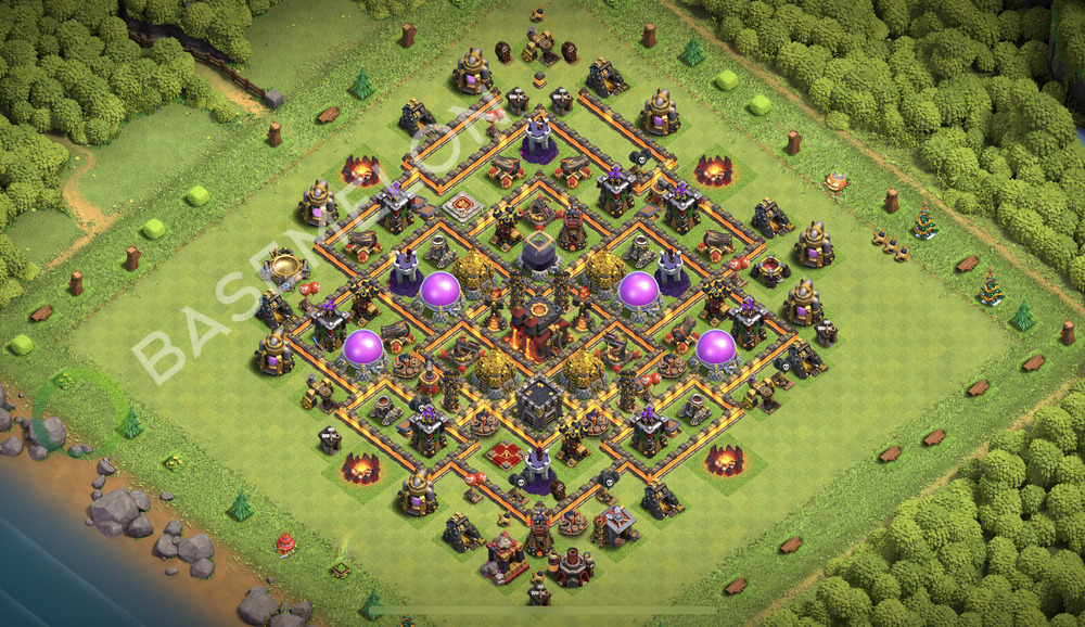 Town Hall Level 10 Farm Base Design 2026, Anti Everything, Hybrid, Layout #3065