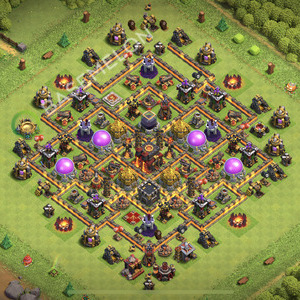 Town Hall Level 10 Farm Base Design 2026, Anti Everything, Hybrid, Layout #3065