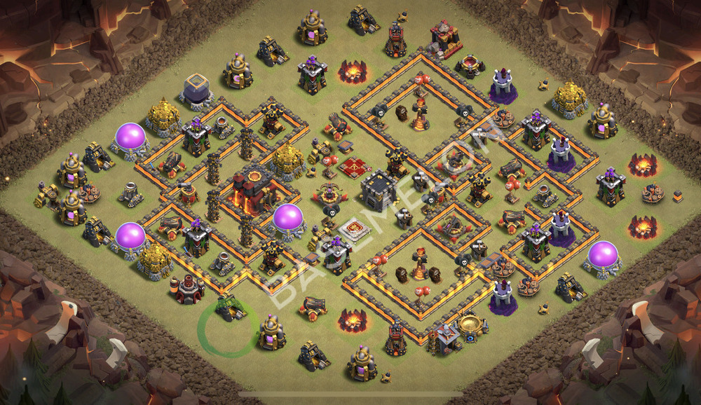 Town Hall Level 10 War Base Design 2026, Anti 3 Stars, Anti Everything, Layout #3093