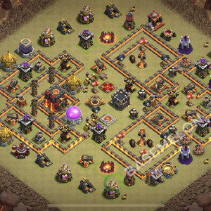 Town Hall Level 10 War Base Design 2026, Anti 3 Stars, Anti Everything, Layout #3093