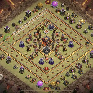 Town Hall Level 10 War Base Design 2026, Anti 2 Stars, Legend League, Layout #3109