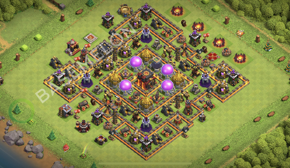 Town Hall Level 10 Farm Base Design 2026, Anti 2 Stars, Hybrid, Layout #3114