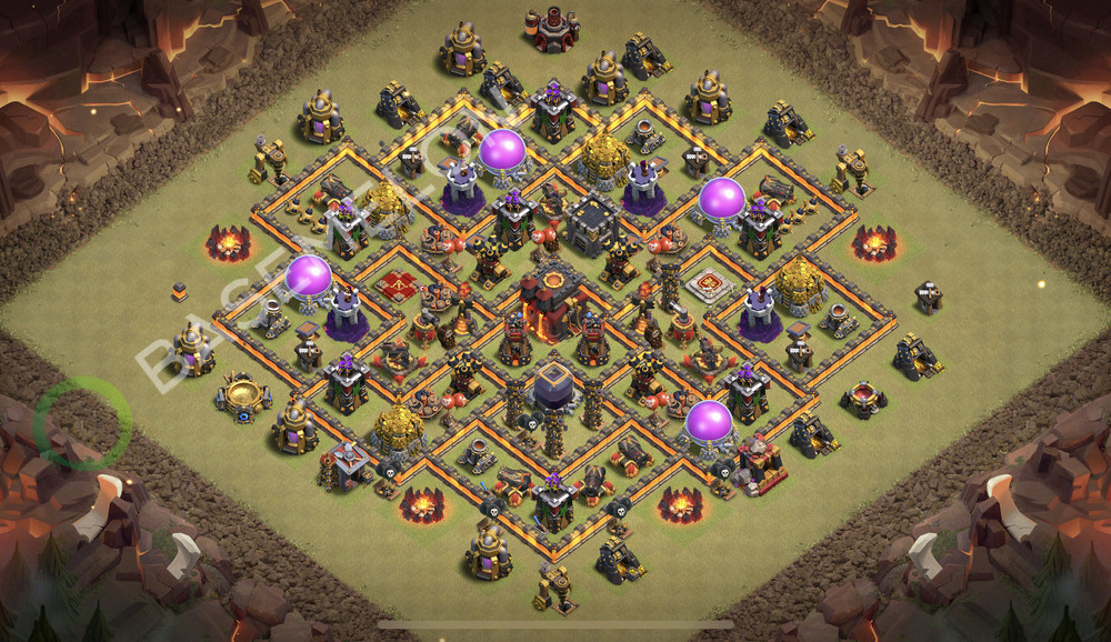 Rathaus Level 10 Krieg Base 2026, Max Level, Hybrid, Layout #3153