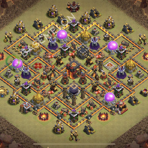 Rathaus Level 10 Krieg Base 2026, Max Level, Hybrid, Layout #3153