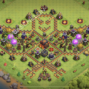 Town Hall Level 10 Trophy/Defense Base Design 2026, Layout #3187