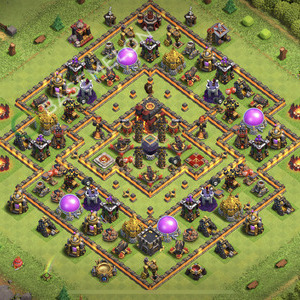 Town Hall Level 10 Farm Base Design 2026, Anti Everything, Hybrid, Layout #3250