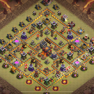 Town Hall Level 10 War Base Design 2026, Anti Everything, Hybrid, Layout #3252
