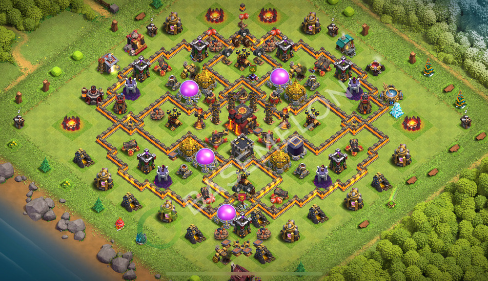 Town Hall Level 10 Farm Base Design 2026, Anti Everything, Layout #3257