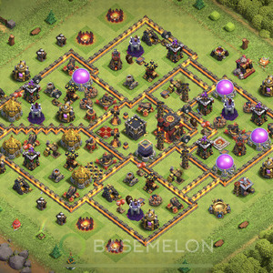 Town Hall Level 10 Farm Base Design, Anti Everything, Hybrid, Layout #329