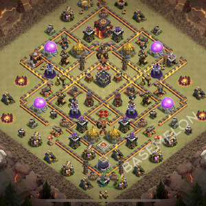 Town Hall Level 10 War Base Design 2026, Hybrid, Layout #3295