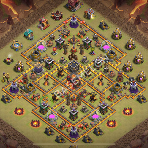 Town Hall Level 10 War Base Design 2026, Anti 2 Stars, Anti Air, Layout #3333