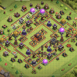 Town Hall Level 10 Trophy/Defense Base Design 2026, Anti Everything, Hybrid, Layout #3340