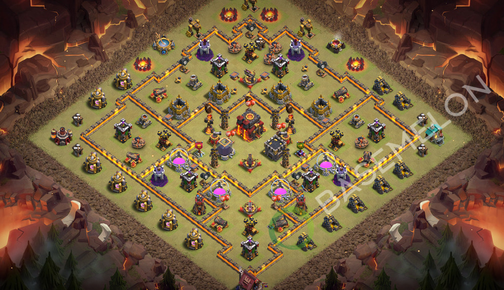 Town Hall Level 10 War Base Design 2026, Layout #3399