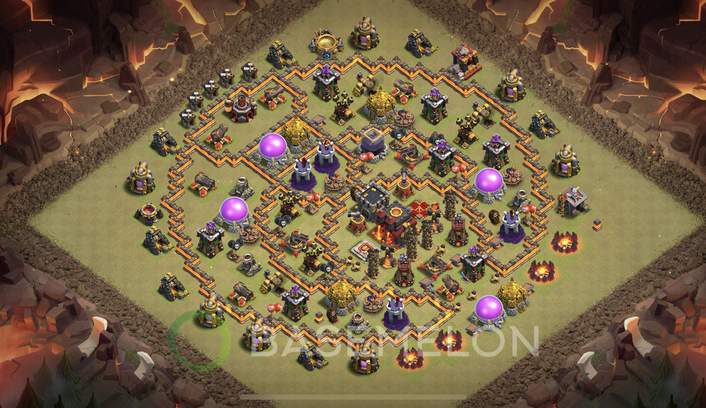 Town Hall Level 10 War Base Design 2024, Max Levels, Anti Everything, Layout #34