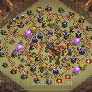 Rathaus Level 10 Krieg Base, Max Level, Anti Alles, Layout #34