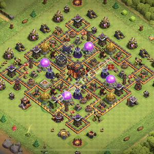Town Hall Level 10 Trophy/Defense Base Design 2026, Anti 2 Stars, Anti Air, Layout #3408