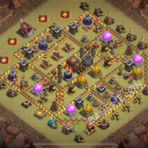 Town Hall Level 10 War Base Design 2026, Max Levels, Anti Everything, Layout #3425