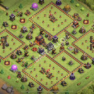 Town Hall Level 10 Trophy/Defense Base Design 2026, Anti 3 Stars, Anti Everything, Layout #3430