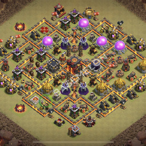 Town Hall Level 10 War Base Design 2026, Max Levels, Anti 3 Stars, Layout #3451