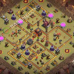 Town Hall Level 10 War Base Design 2026, Anti Air, Layout #3454