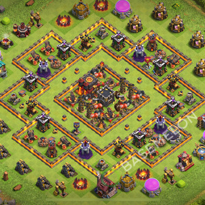 Town Hall Level 10 War Base Design 2026, Anti 3 Stars, Layout #3462