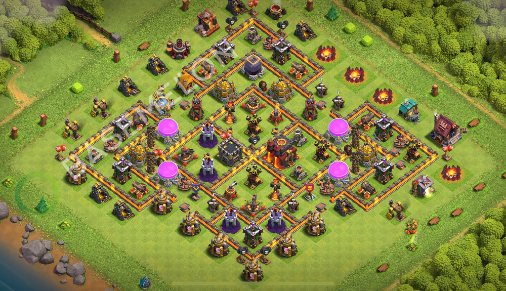 Town Hall Level 10 Farm Base Design 2026, Layout #3515