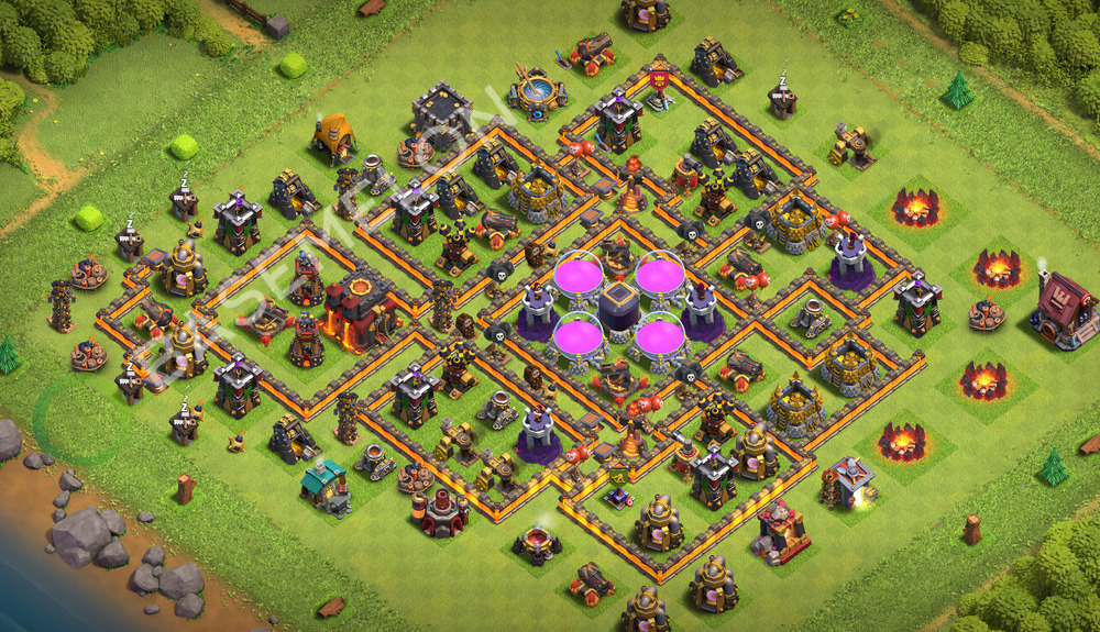 Town Hall Level 10 Farm Base Design 2026, Anti Everything, Layout #3526