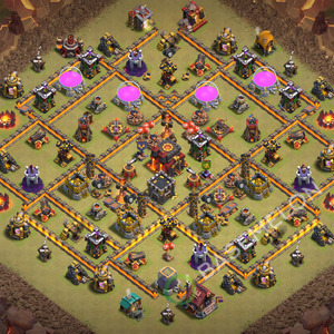 Town Hall Level 10 War Base Design 2026, Anti 3 Stars, Layout #3659