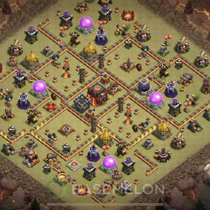 Town Hall Level 10 War Base Design, Anti Everything, Layout #383